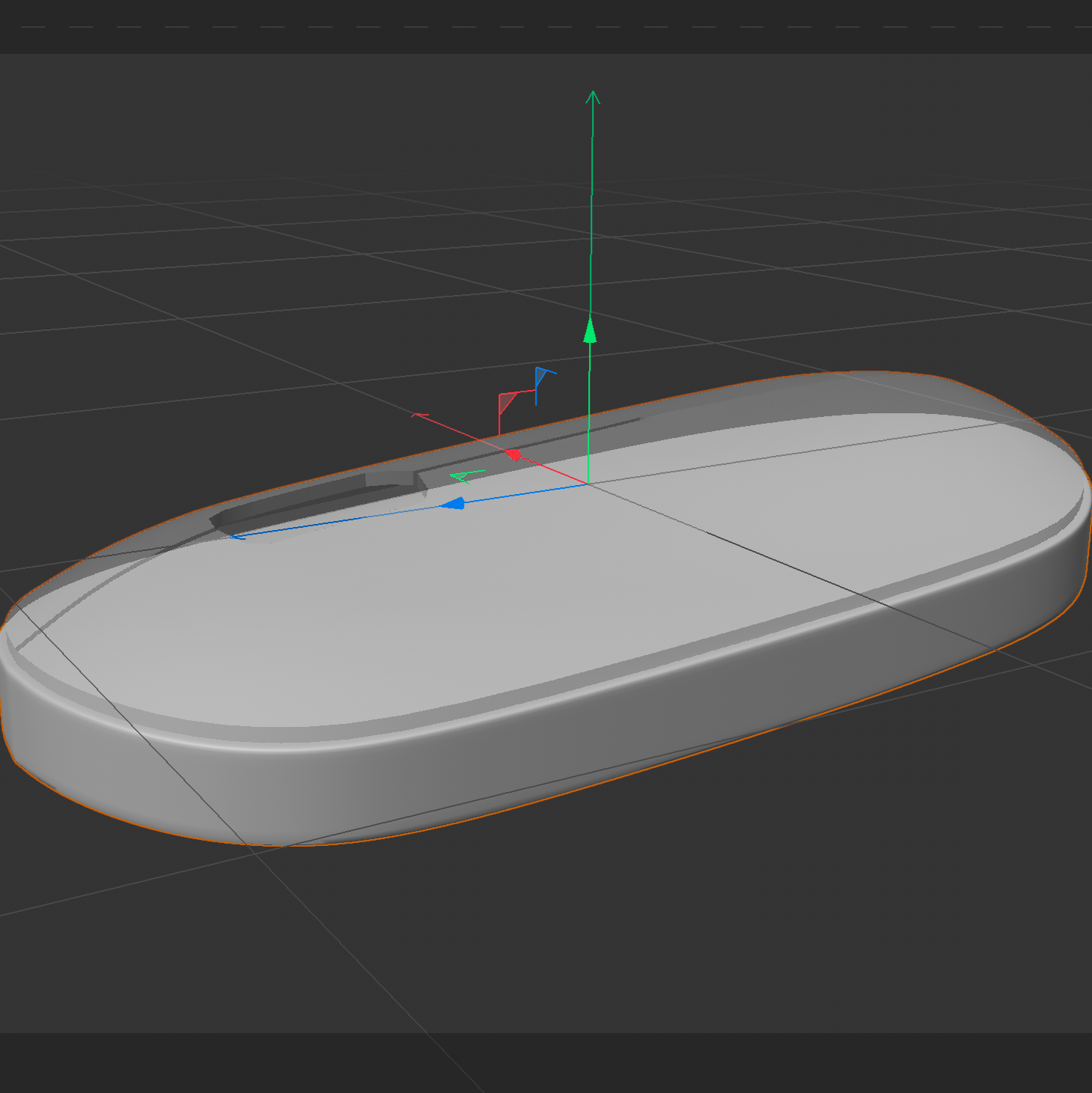 Smoothed mouse model showing the rounded top shell and base